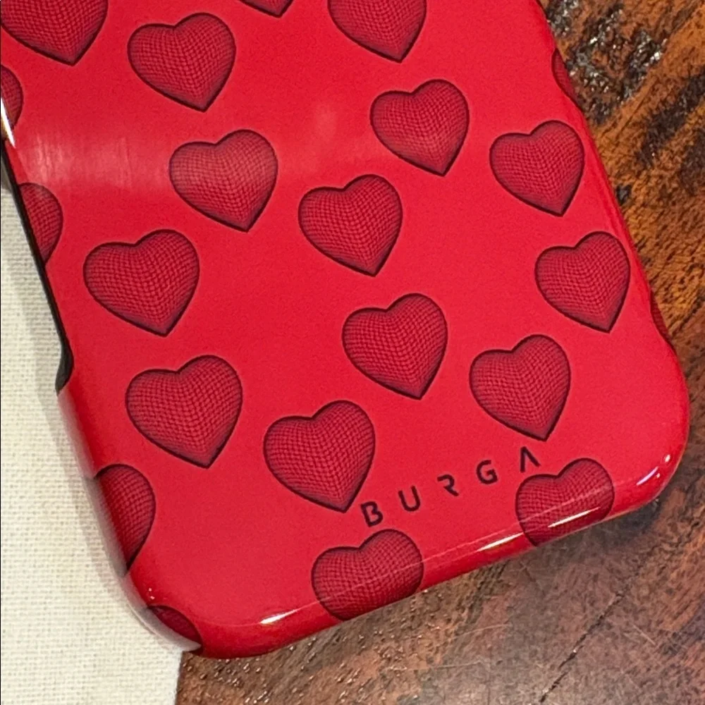 BURGA Single Not Sorry Red Heart iPhone 16 Phone Case Tough MagSafe NEW